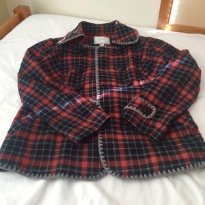 Orange and Black Check Jacket