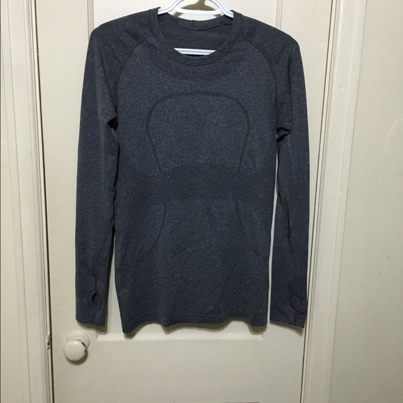 Grey long sleeve swiftly tech shirt