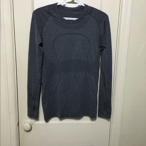 Grey long sleeve swiftly tech shirt