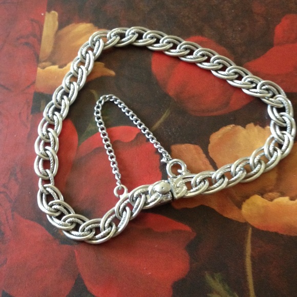 Bracelet sterling silver stamped