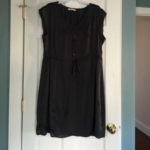 Silky charcoal dress