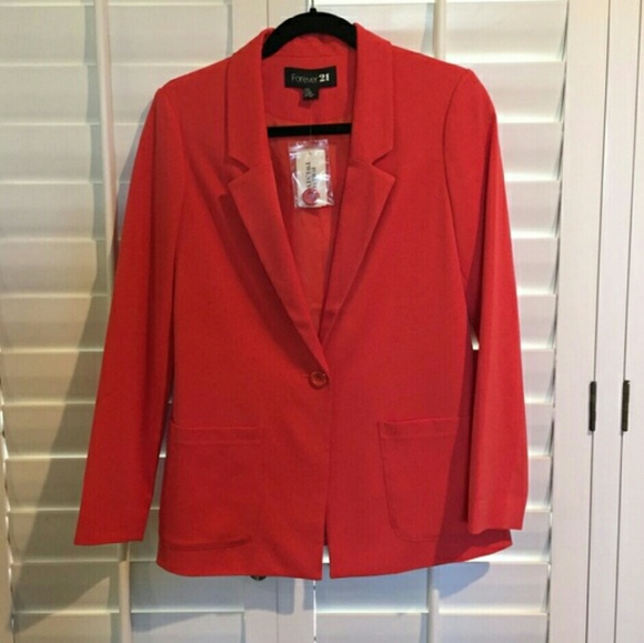 Orangey red Blazer