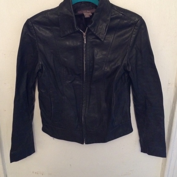 Leather Jacket With Polyester Shell - image 1