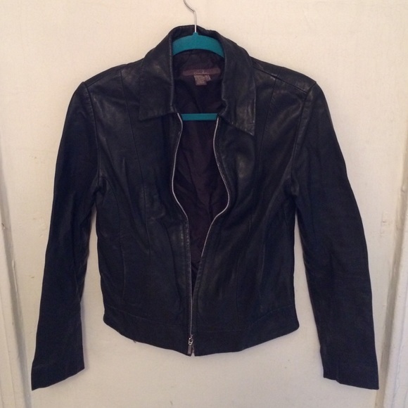 Leather Jacket With Polyester Shell - image 2