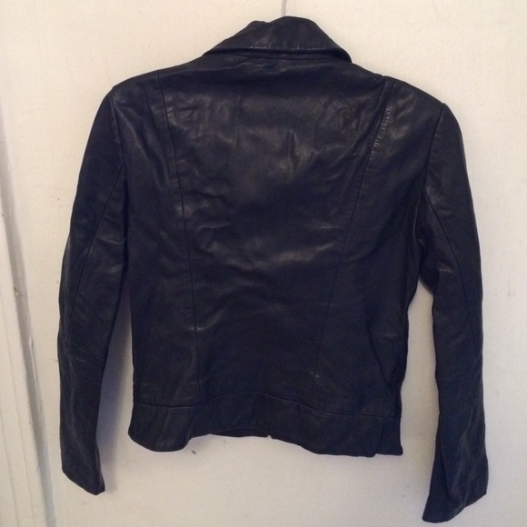 Leather Jacket With Polyester Shell - image 3