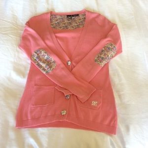 Pink DC cardigan