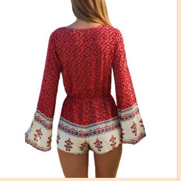 ❌ OUT OF STOCK JUMPSUIT SEXY V-NECK ROMPER - Picture 2 of 4