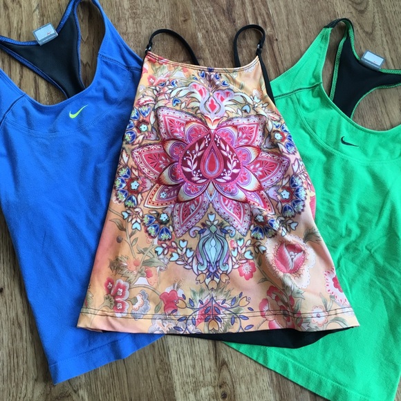 3 racer back work out tops