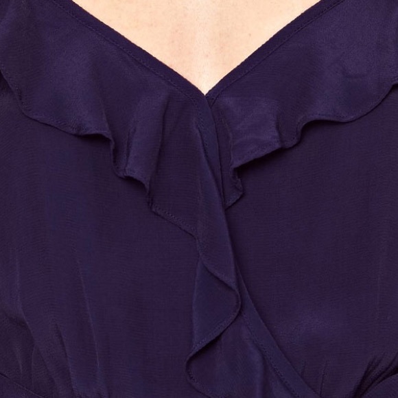 Navy Ruffle Jumpsuit - Picture 3 of 3