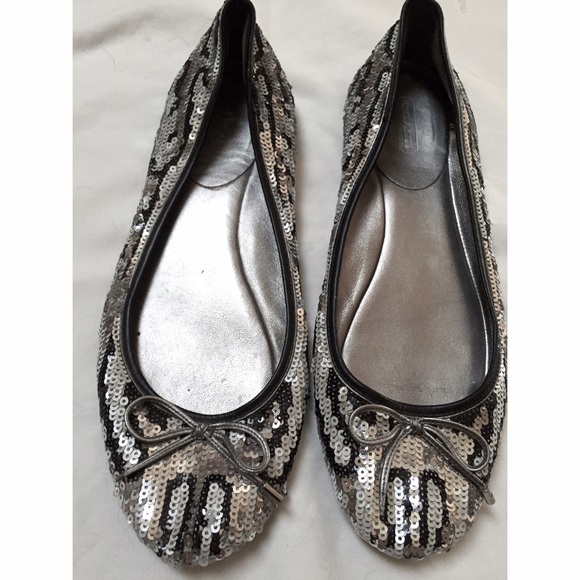 Coach Sequin Ballet Flats