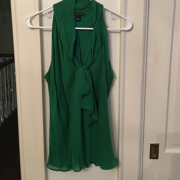 Banana Republic Kelly Green Silk Top M