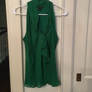 Banana Republic Kelly Green Silk Top M