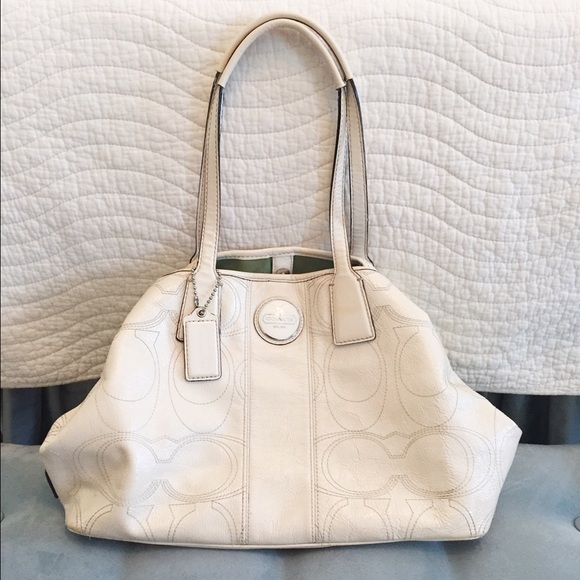 Coach Patent Leather Carryall Bag