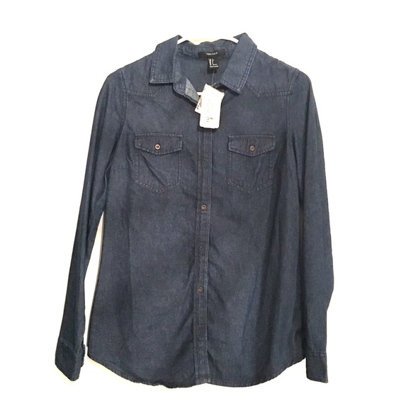 Dark denim shirt