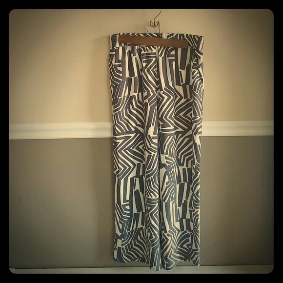 Funky gray and white pants
