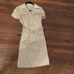 Calvin Klein Khaki Shirt Dress 6