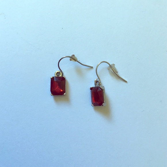 Red earrings