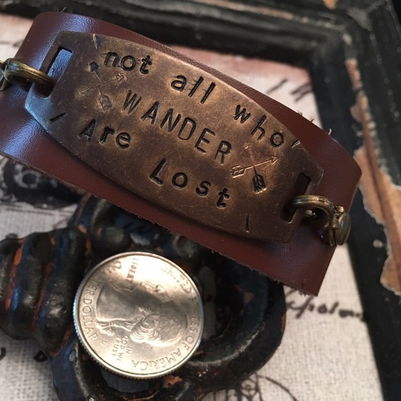 🏹Custom🏹 Stamped Leather Cuff🏹 - Picture 2 of 4