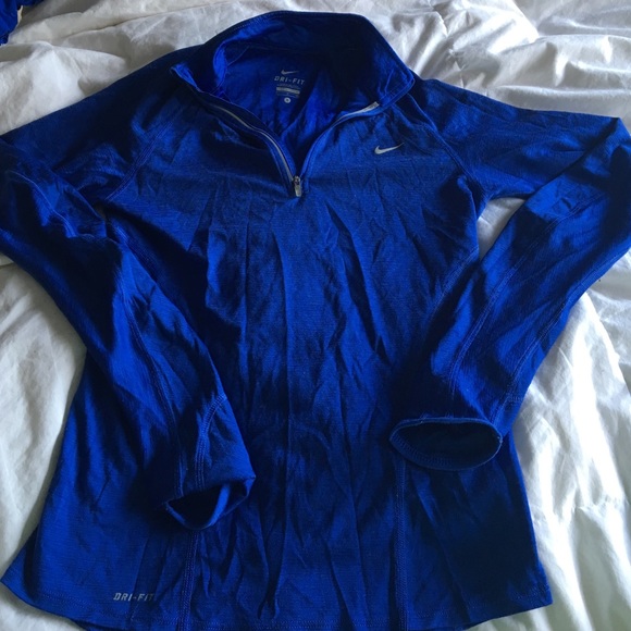 Nike Violet Blue Dri-Fit Half Zip Top