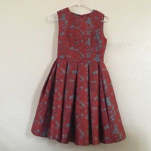 BB Dakota red and blue party dress
