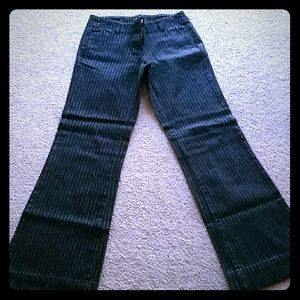 Pin-striped trouser jeans