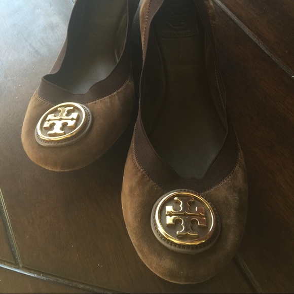 Reserved for Crystal! Tory Burch Brown Suede Flats