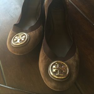Reserved for Crystal! Tory Burch Brown Suede Flats