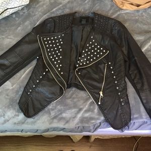 Black studded jacket
