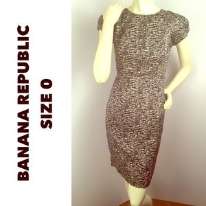 Banana Republic Black/White Print Dress