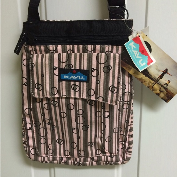 NWT Kavu Keeper "bubble stripe" pink/black/grey