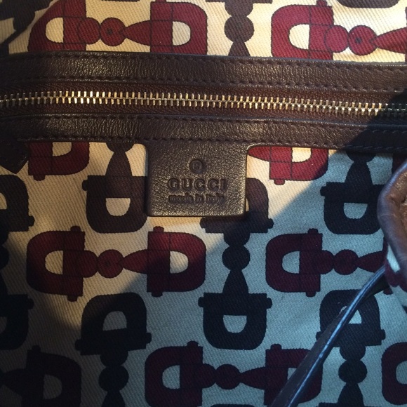 Gucci brown leather shoulder bag - Picture 2 of 4