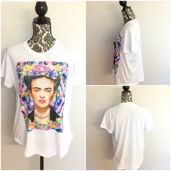 Floral Frida kahlo tee [PLUS] - Picture 2 of 4
