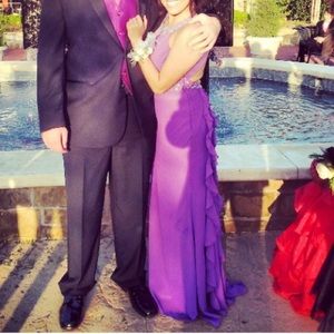 Open back prom dress