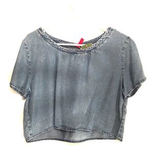 Denim crop top