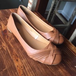 Caramel colored flats