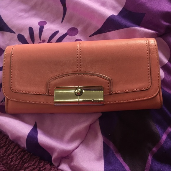 Coach pink wallet