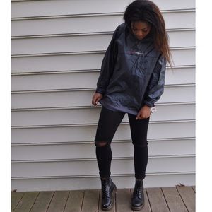 **Reserved** Tommy Hilfiger Navy Blue Rain Jacket