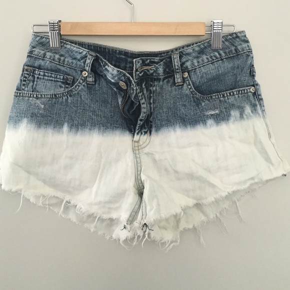 Dip Dye High Waisted Shorts