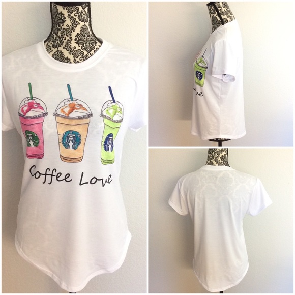 🔥SALE Coffee love frappe chic tee - Picture 2 of 4