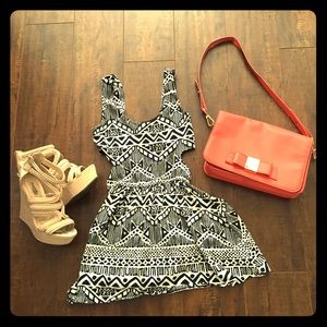 LA Hearts mini tribal skater dress☀️