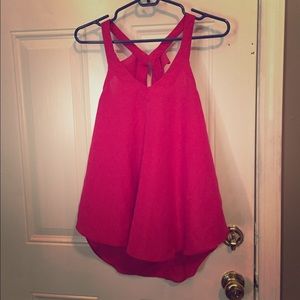 BCBGeneration red open back tank in xxs