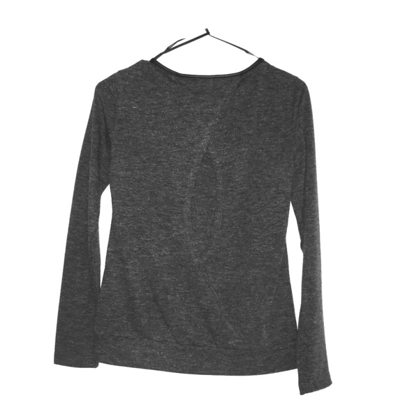 Long sleeve shirt with open back