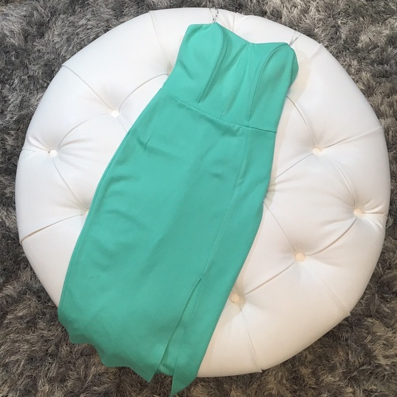 Strapless Mint Green Dress. New with tags