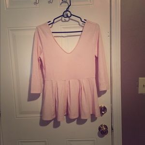 Victoria's Secret pink peplum top size s