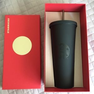 RARE 24oz Matte Black Starbucks Acrylic Tumbler
