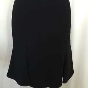 Talbots black crepe tulip skirt