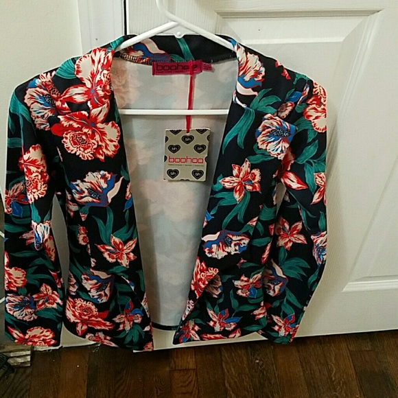 Boohoo Floral Blazer