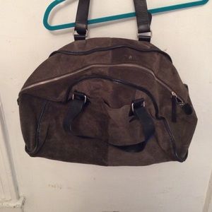 Banana Republic Green Leather Duffle