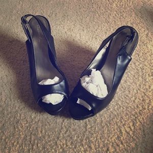 "Charlotte Russe" All Black wedge shoe