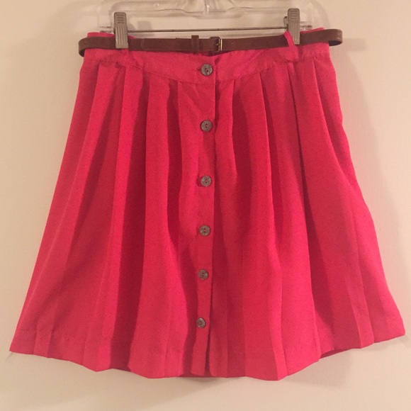 JCrew Pink Button Down Skirt